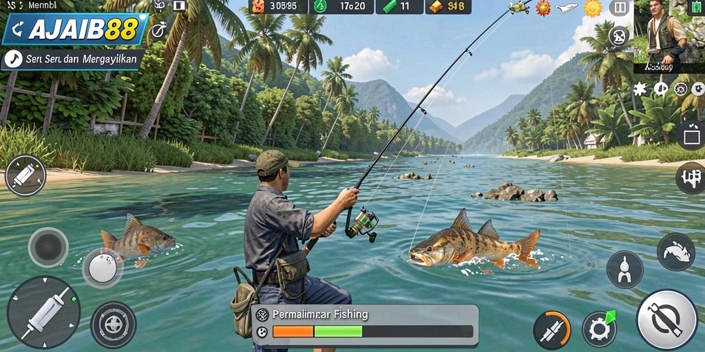 Tangkapan ikan yang menakjubkan dalam AJAIB88.