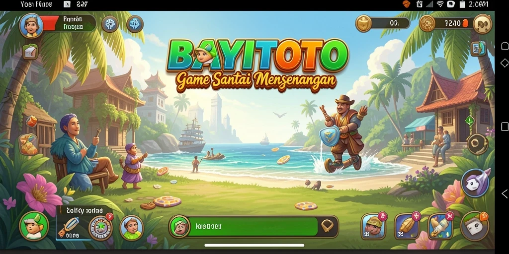 Tampilan gameplay BAYITOTO yang penuh warna dan atraktif.