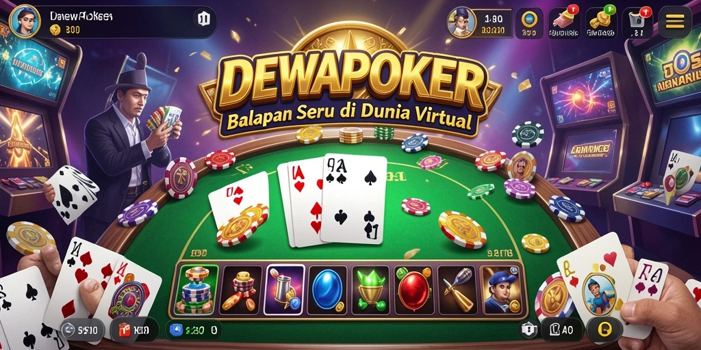 Screenshot DEWAPOKER menampilkan aksi balapan yang mendebarkan dan grafik kualitas tinggi.