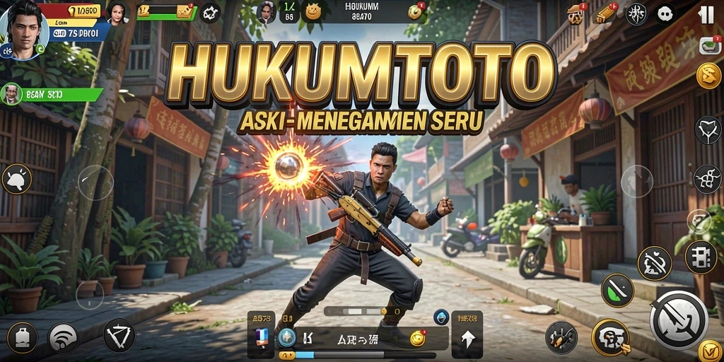 Tampilan menarik dari gameplay action HUKUMTOTO.