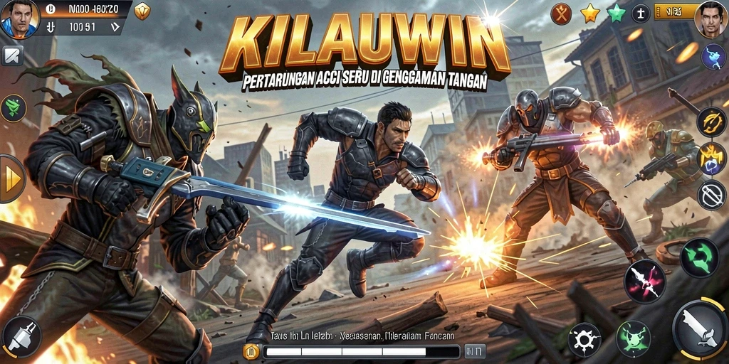 Screenshot gameplay KILAUWIN yang menampilkan aksi mendebarkan saat bertarung.