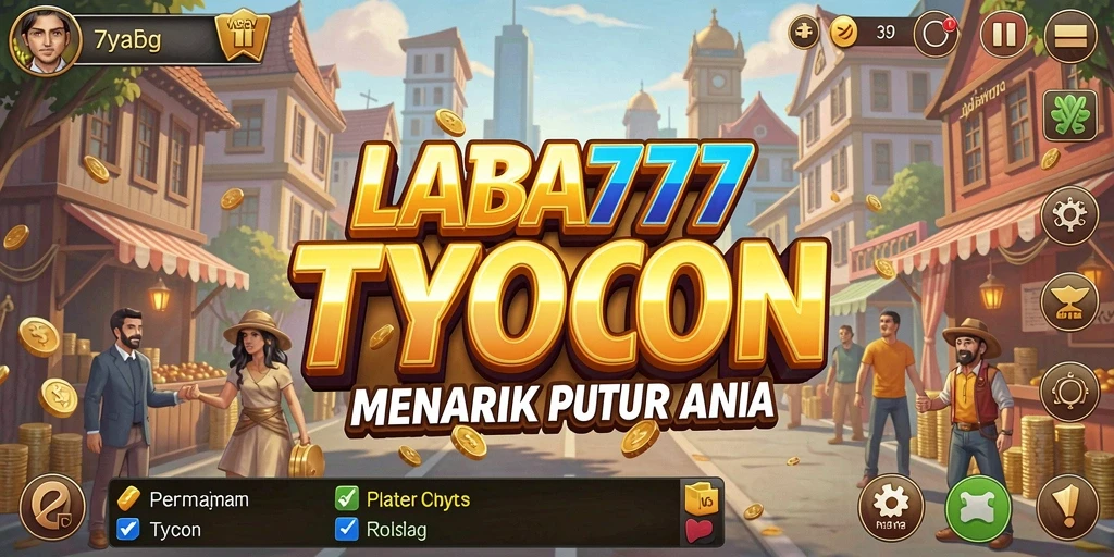 Screenshot menunjukkan pengelolaan bisnis yang dinamis di LABA777.