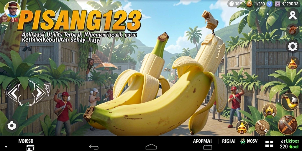 Screenshot utama PISANG123 menampilkan tampilan antarmuka yang intuitif dan ramah pengguna.
