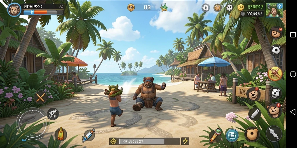 Tampilan menarik dalam gameplay RPVIP2 yang penuh warna.