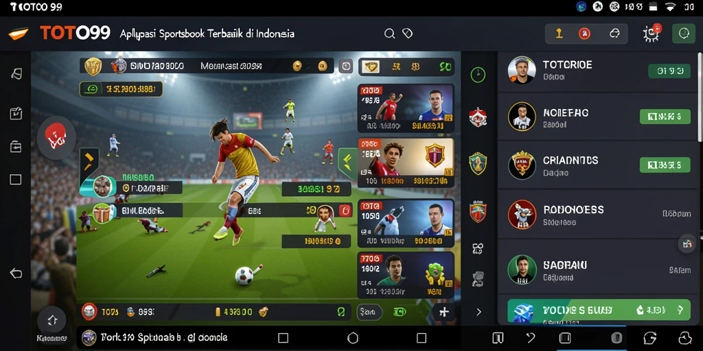 Tampilan gameplay TOTO99 yang menarik saat bertaruh olahraga.