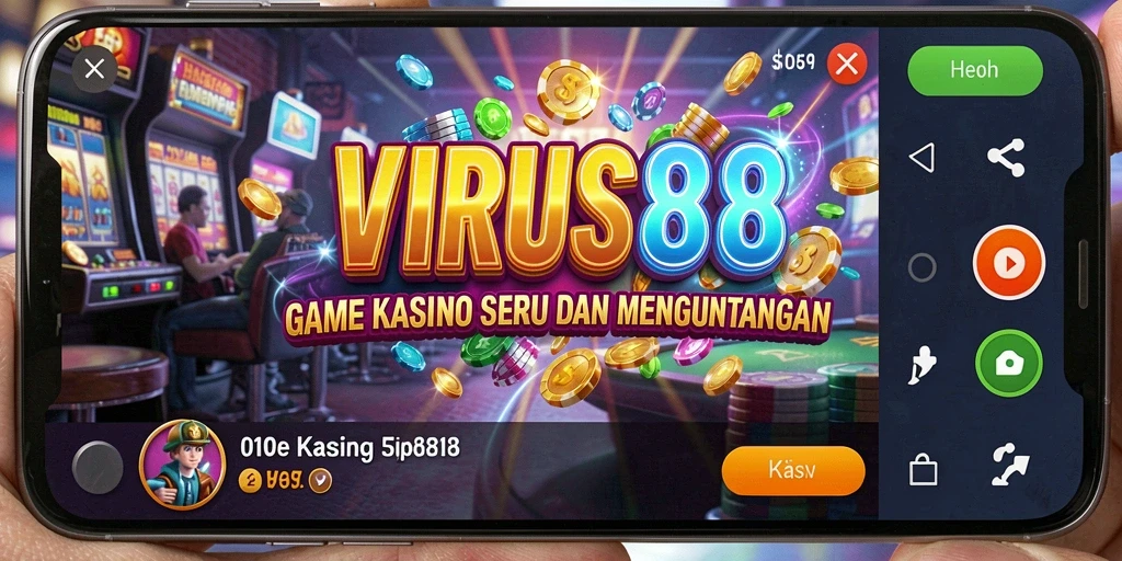 Tampilan gameplay menarik di VIRUS88 dengan berbagai permainan kasino.